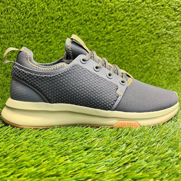 KURU Shoes - KURU Women's Gray Athletic Sneakers with Cream Sole